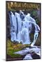 Kings Creek Falls - Lassen Volcanic National Park, Ca-null-Mounted Poster