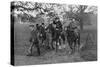 Kings Edward VII of the United Kingdom and Manuel II of Portugal Hunting, 1909-null-Stretched Canvas