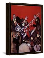 Kings of Jazz Ensemble, 1925-Paul Colin-Framed Stretched Canvas