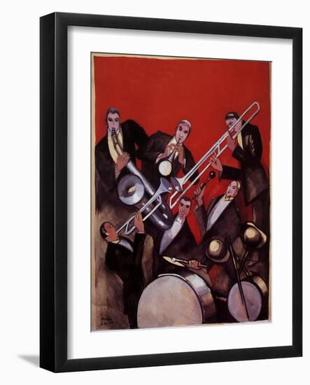 Kings of Jazz Ensemble, 1925-Paul Colin-Framed Giclee Print