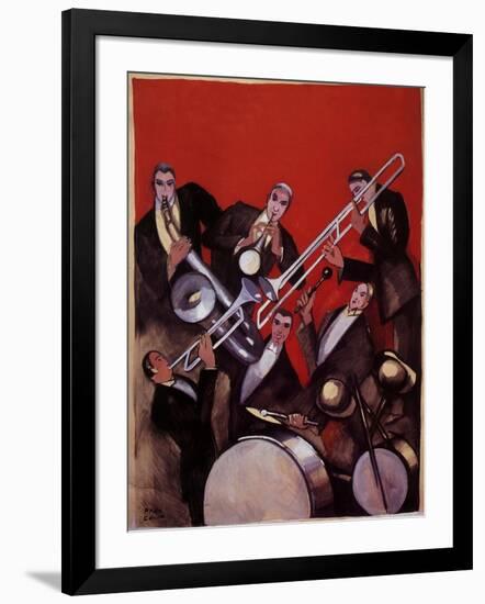 Kings of Jazz Ensemble, 1925-Paul Colin-Framed Giclee Print