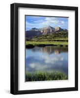 Kings Peak Massif Reflected, High Uintas Wilderness, Utah, Usa-Scott T^ Smith-Framed Photographic Print