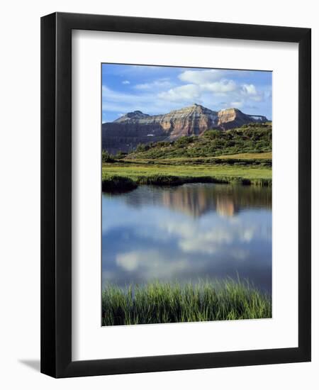 Kings Peak Massif Reflected, High Uintas Wilderness, Utah, Usa-Scott T^ Smith-Framed Photographic Print