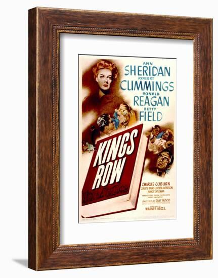 Kings Row - Movie Poster Reproduction-null-Framed Photo