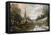 Kings Sutton, Northhamptonshire-Charles Leaver-Framed Stretched Canvas