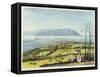 Kingston and Port Royal from Windsor Farm, from 'A Pictureseque Tour of the Island of Jamaica'-James Hakewill-Framed Stretched Canvas