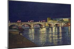 Kingston Bridge, 1993-Isabel Hutchison-Mounted Giclee Print