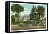 Kingston, New York - Exterior View of Kingston High School-Lantern Press-Framed Stretched Canvas