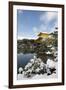 Kinkaku-ji Temple (Golden Pavilion), UNESCO World Heritage Site, in winter, Kyoto, Japan, Asia-Damien Douxchamps-Framed Photographic Print