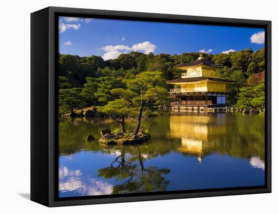 Kinkaku-Ji (Temple of the Golden Pavilion), Kyoto, Japan, Asia-Ben Pipe-Framed Stretched Canvas