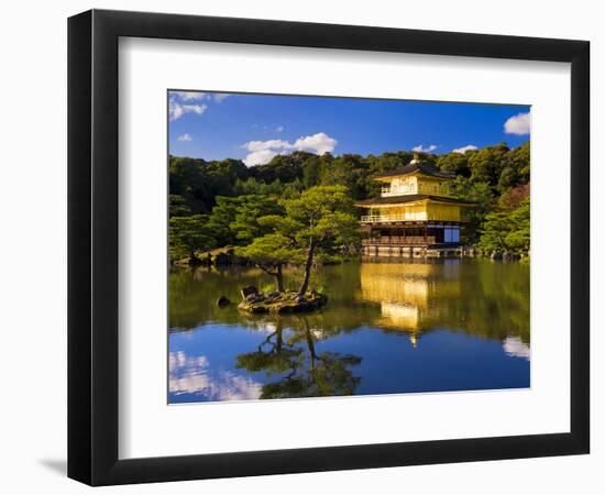 Kinkaku-Ji (Temple of the Golden Pavilion), Kyoto, Japan, Asia-Ben Pipe-Framed Photographic Print