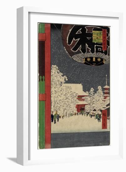 Kinryu Zan Temple, Asakusa, July 1856-Utagawa Hiroshige-Framed Giclee Print
