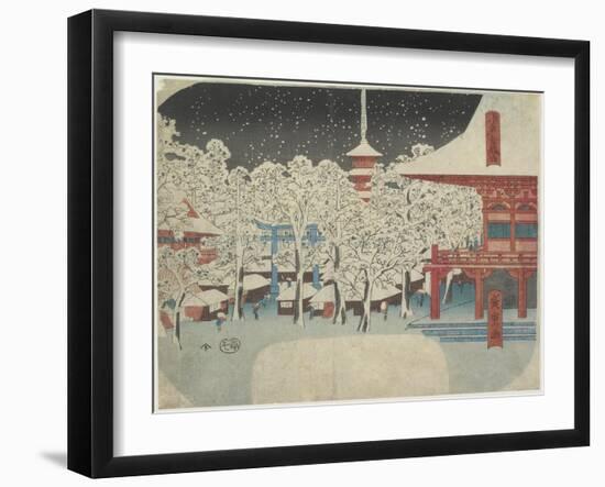 Kinryu Zan Temple at Asakusa, July 1852-Utagawa Hiroshige-Framed Giclee Print