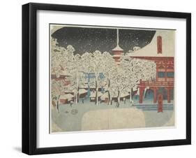 Kinryu Zan Temple at Asakusa, July 1852-Utagawa Hiroshige-Framed Giclee Print