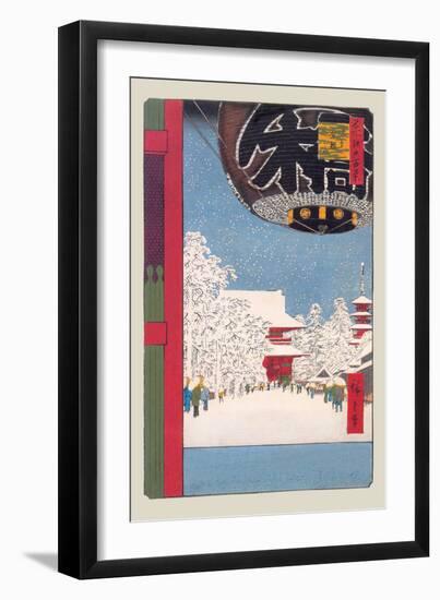 Kinryuzan Temple at Asakusa-Ando Hiroshige-Framed Art Print