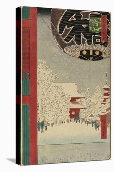 Kinryzan Temple at Asakusa, July 1856-Utagawa Hiroshige-Stretched Canvas