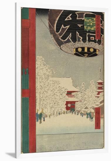 Kinryzan Temple at Asakusa, July 1856-Utagawa Hiroshige-Framed Giclee Print