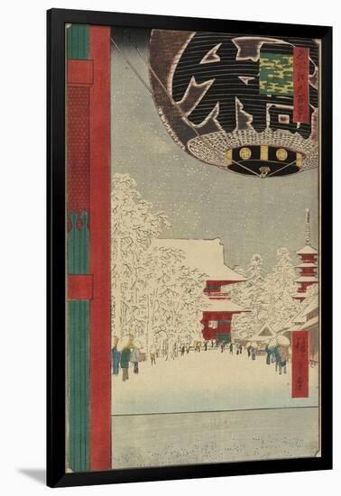 Kinryzan Temple at Asakusa, July 1856-Utagawa Hiroshige-Framed Giclee Print