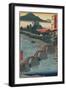 Kintai Bridge at Iwakuni, Suo_Province, December 1853-Utagawa Hiroshige-Framed Giclee Print