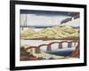 Kintai Bridge at Iwokuni in Suo Province-Ando Hiroshige-Framed Giclee Print