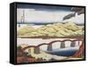 Kintai Bridge at Iwokuni in Suo Province-Keisai Eisen-Framed Stretched Canvas