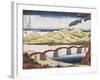 Kintai Bridge at Iwokuni in Suo Province-Keisai Eisen-Framed Giclee Print