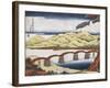 Kintai Bridge at Iwokuni in Suo Province-Keisai Eisen-Framed Giclee Print