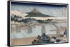 Kintai Bridge-Katsushika Hokusai-Framed Stretched Canvas