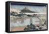 Kintai Bridge-Katsushika Hokusai-Framed Stretched Canvas