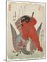 Kintaro Fighting with an Eagle-Kitagawa Tsukimaro-Mounted Giclee Print