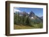 Kintla and Kinnerly Peak, Glacier National Park, Montana.-Alan Majchrowicz-Framed Photographic Print