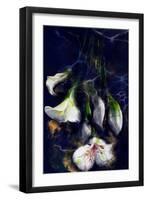 Kintsugi - Japanese Lily Flowers-Stella Chang-Framed Art Print