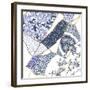 Kintsugi - Periwinkle Patches-Maja Gunnarsdottir-Framed Giclee Print