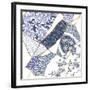 Kintsugi - Periwinkle Patches-Maja Gunnarsdottir-Framed Giclee Print