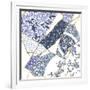 Kintsugi - Periwinkle Patches-Maja Gunnarsdottir-Framed Giclee Print