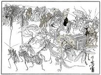 The Insect Daimio Cortege, 1878-Kiosai Kiosai-Stretched Canvas