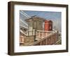 Kiosk Albert Bridge (Oil on Canvas)-Richard Foster-Framed Giclee Print