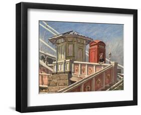 Kiosk Albert Bridge (Oil on Canvas)-Richard Foster-Framed Giclee Print