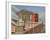 Kiosk Albert Bridge (Oil on Canvas)-Richard Foster-Framed Giclee Print