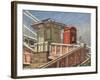 Kiosk Albert Bridge (Oil on Canvas)-Richard Foster-Framed Giclee Print