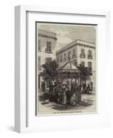 Kiosk for the Sale of Bibles in Seville-null-Framed Giclee Print