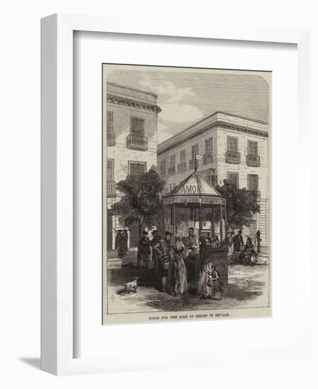 Kiosk for the Sale of Bibles in Seville-null-Framed Giclee Print