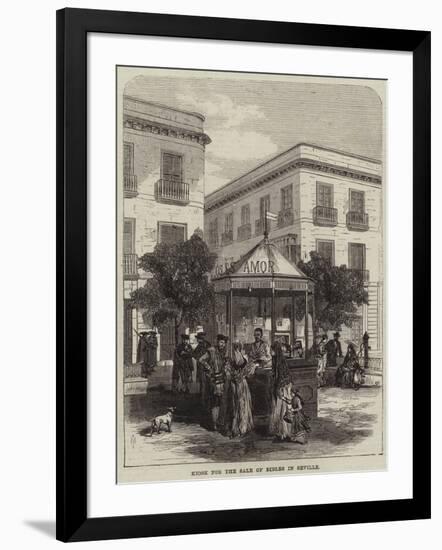 Kiosk for the Sale of Bibles in Seville-null-Framed Giclee Print