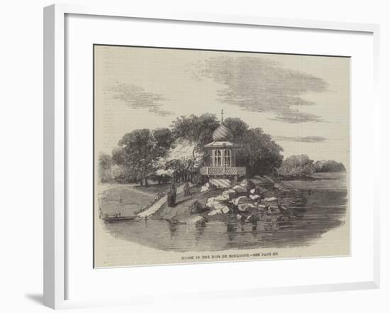 Kiosk in the Bois De Boulogne-null-Framed Giclee Print