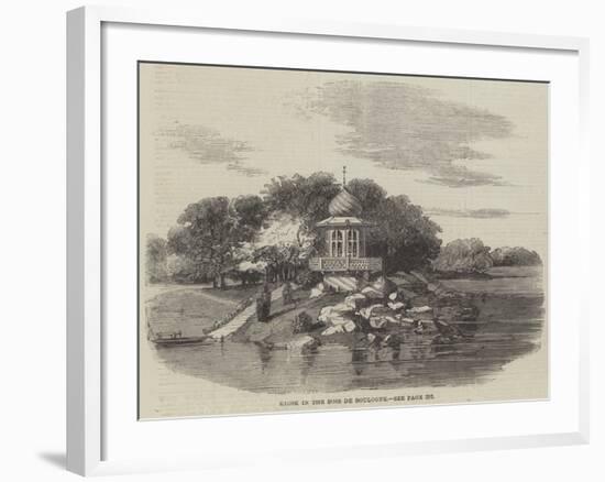 Kiosk in the Bois De Boulogne-null-Framed Giclee Print