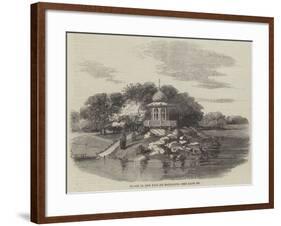 Kiosk in the Bois De Boulogne-null-Framed Giclee Print