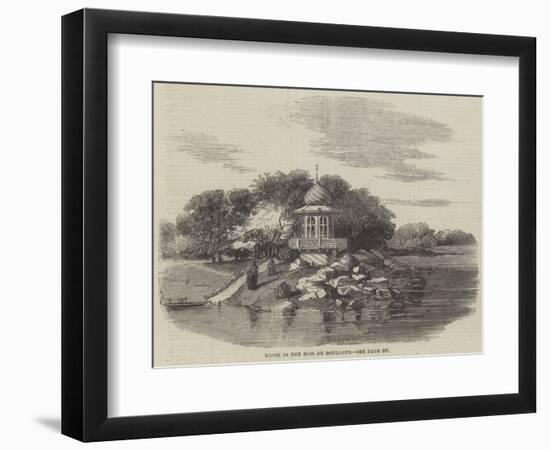 Kiosk in the Bois De Boulogne-null-Framed Giclee Print