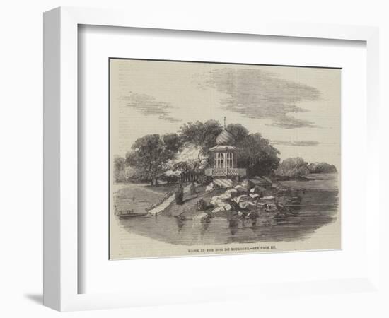 Kiosk in the Bois De Boulogne-null-Framed Giclee Print