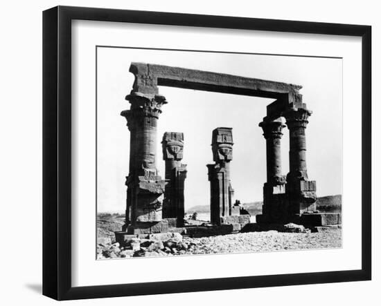 Kiosk of Qertassi, Nubia, Egypt, 1878-Felix Bonfils-Framed Giclee Print