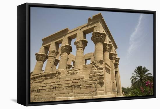 Kiosk of Trajan, Temple of Isis, Island of Philae, Aswan, Egypt, North Africa, Africa-Richard Maschmeyer-Framed Stretched Canvas